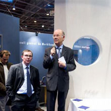 Jo-Kergueris--Yann-Penfornis-lors-de-lannonce-de-la-course-au-Salon-Nautique-de-Paris