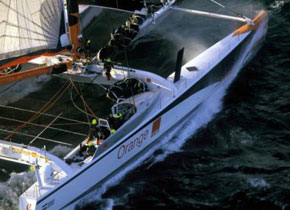 Orange II, le voilier océanique le pus rapide du monde ! (© Gilles Martin-Raget) Orange-II-le-voilier-oceanique-le-pus-rapide-du-monde