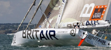 Britt Air, armel le Cléac'h (© Benoit Stichelbaut) Brit-Air-essai-en-mer