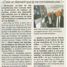 Ouest France 04 avril Dia