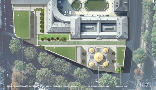 vue aerienne centre culturel spirituel multiplast