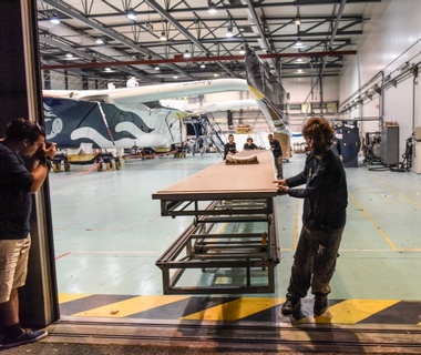 Ouverture des portes de Multiplast sortie de chantier Gitana